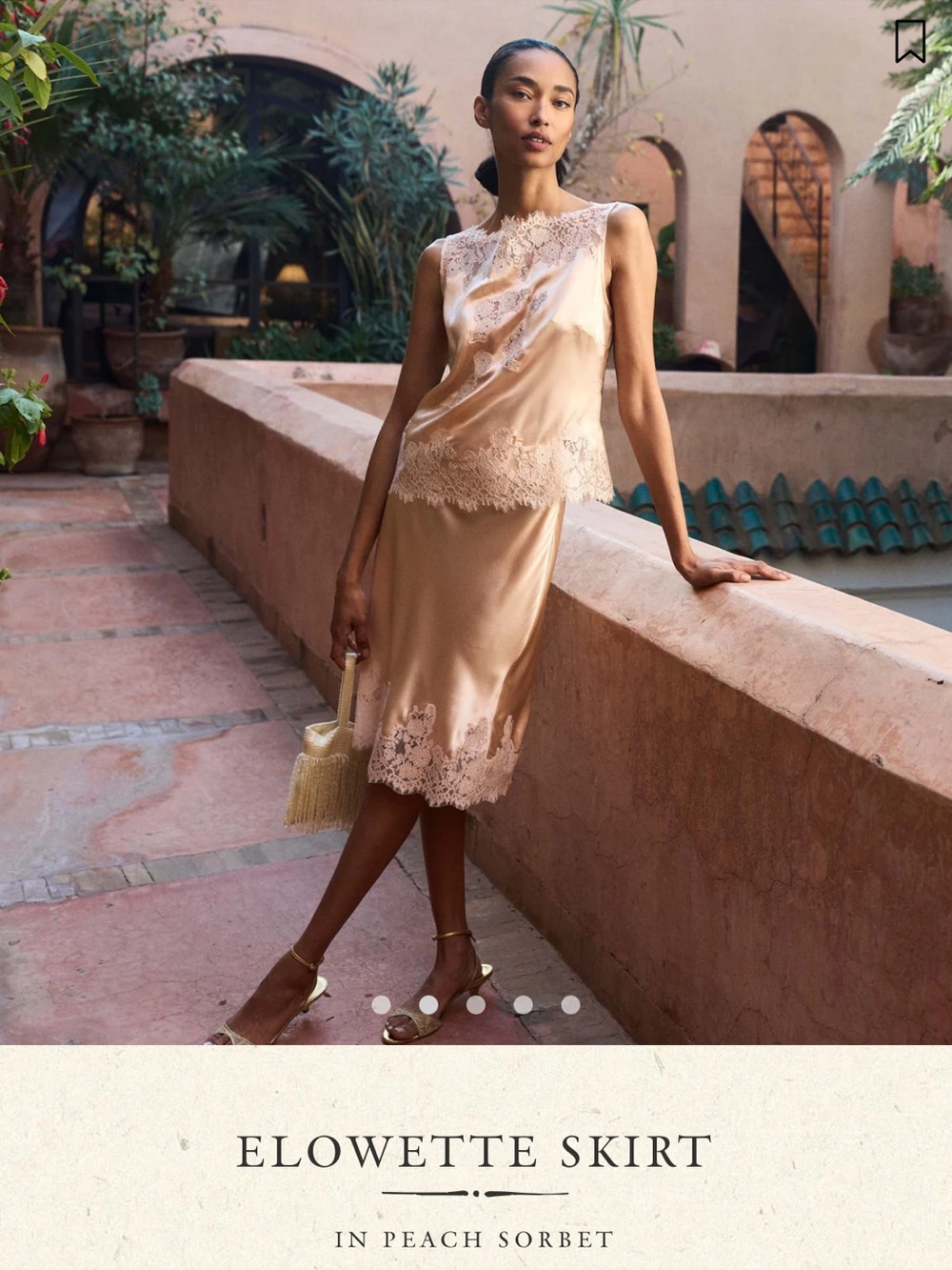 Doen Elowette silk skirt